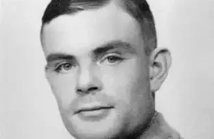 Foto potret resmi Alan Turing ilmuwan matematika penemu konsep komputer modern